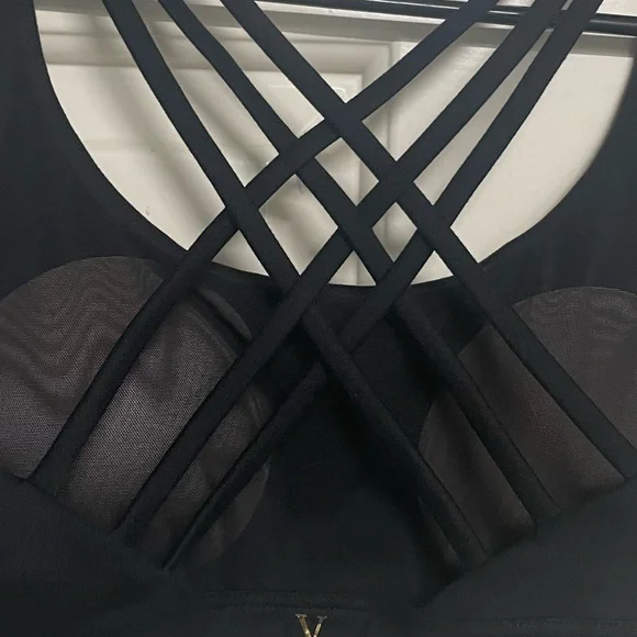 Victoria's Secret Black Strappy Sports Bra - Picture 3 of 7